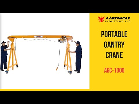 Portable Gantry Crane  product demonstration video thumbnail - Watch tutorial on YouTube