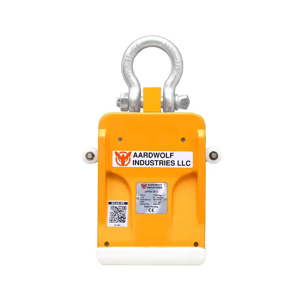 Front view of Aardwolf AL30A Automatic Stone Slab Lifter