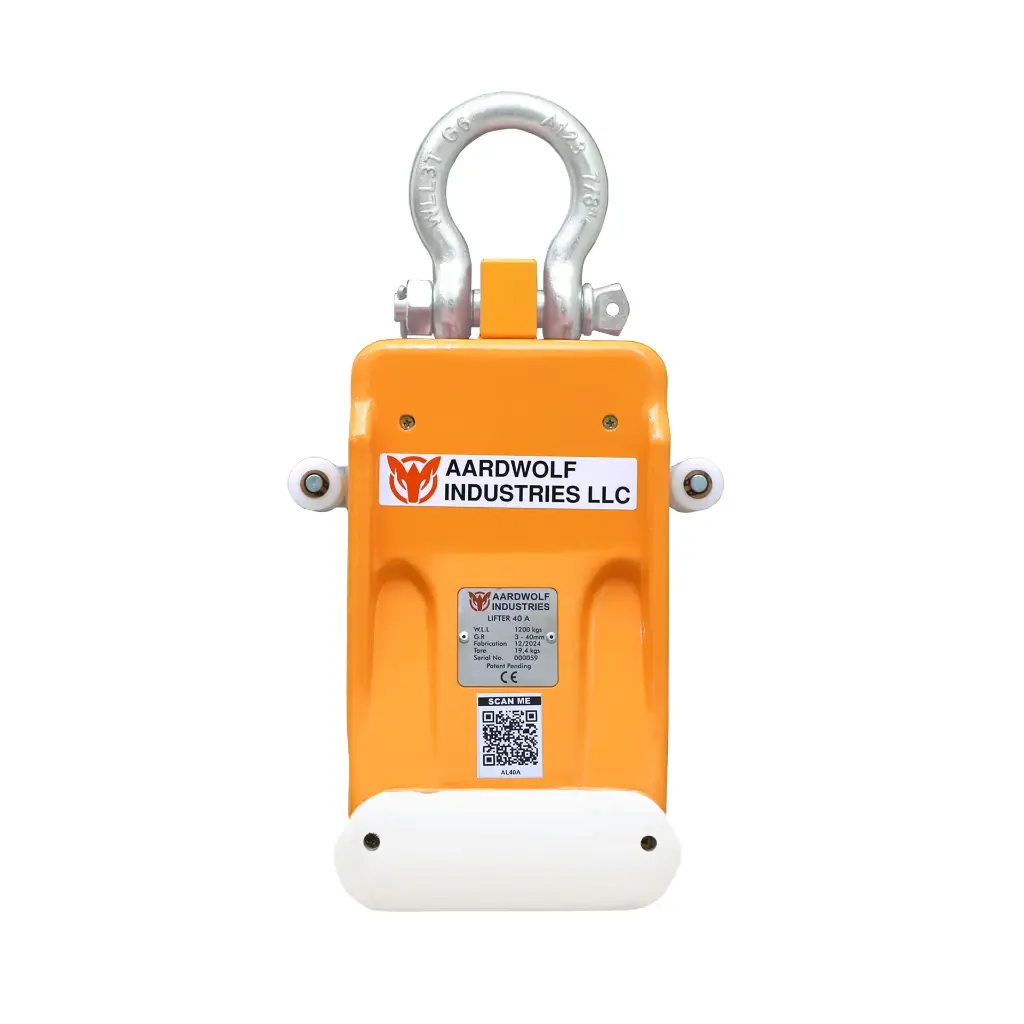 Front view of Aardwolf AL40A Automatic Stone Slab Lifter