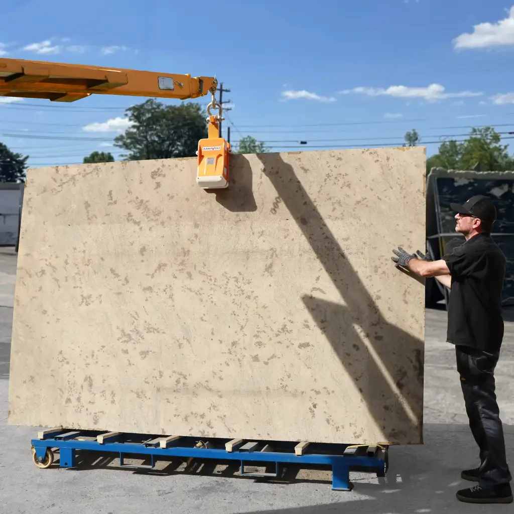 Rear view of Aardwolf AL40A Automatic Stone Slab Lifter