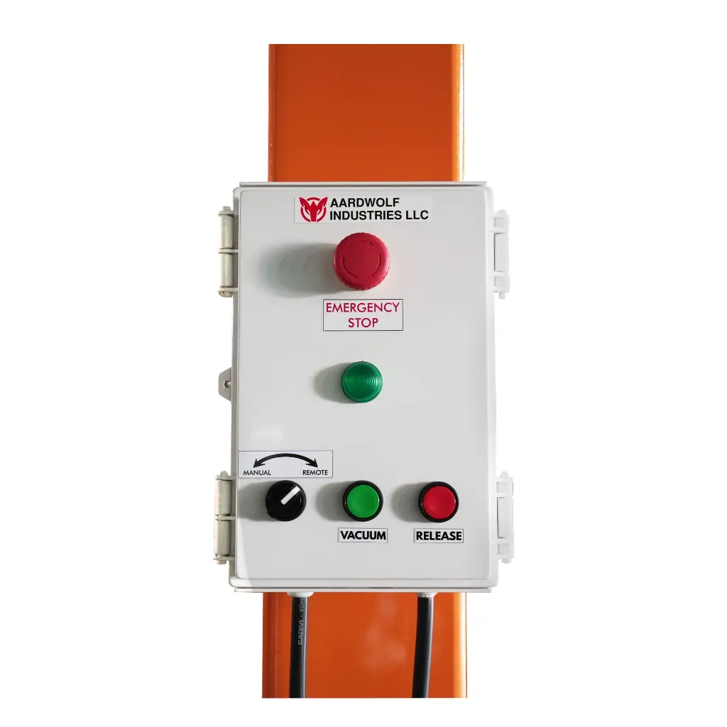 Control panel of Aardwolf AVTL1 Vacuum Tube Lifter