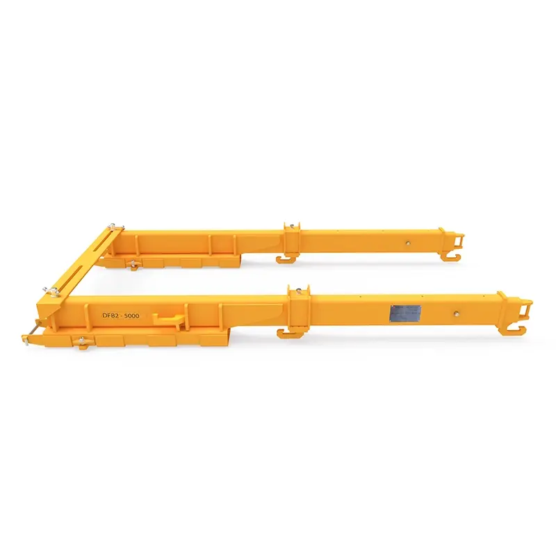 Front view of Aardwolf DFB2-5000 Double Forklift Boom