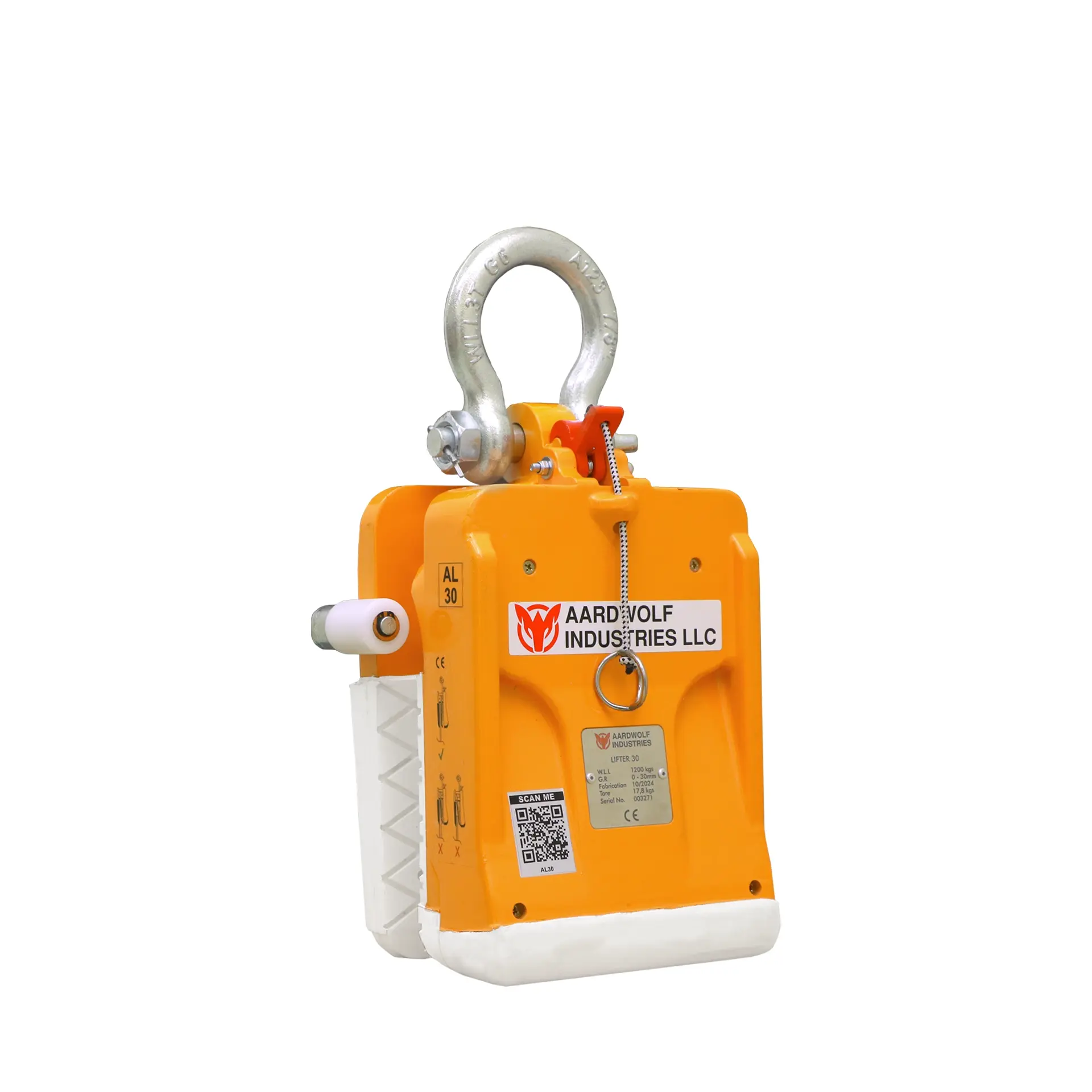 Aardwolf AL30 manual stone slab lifter for 0–30 mm granite and marble slabs