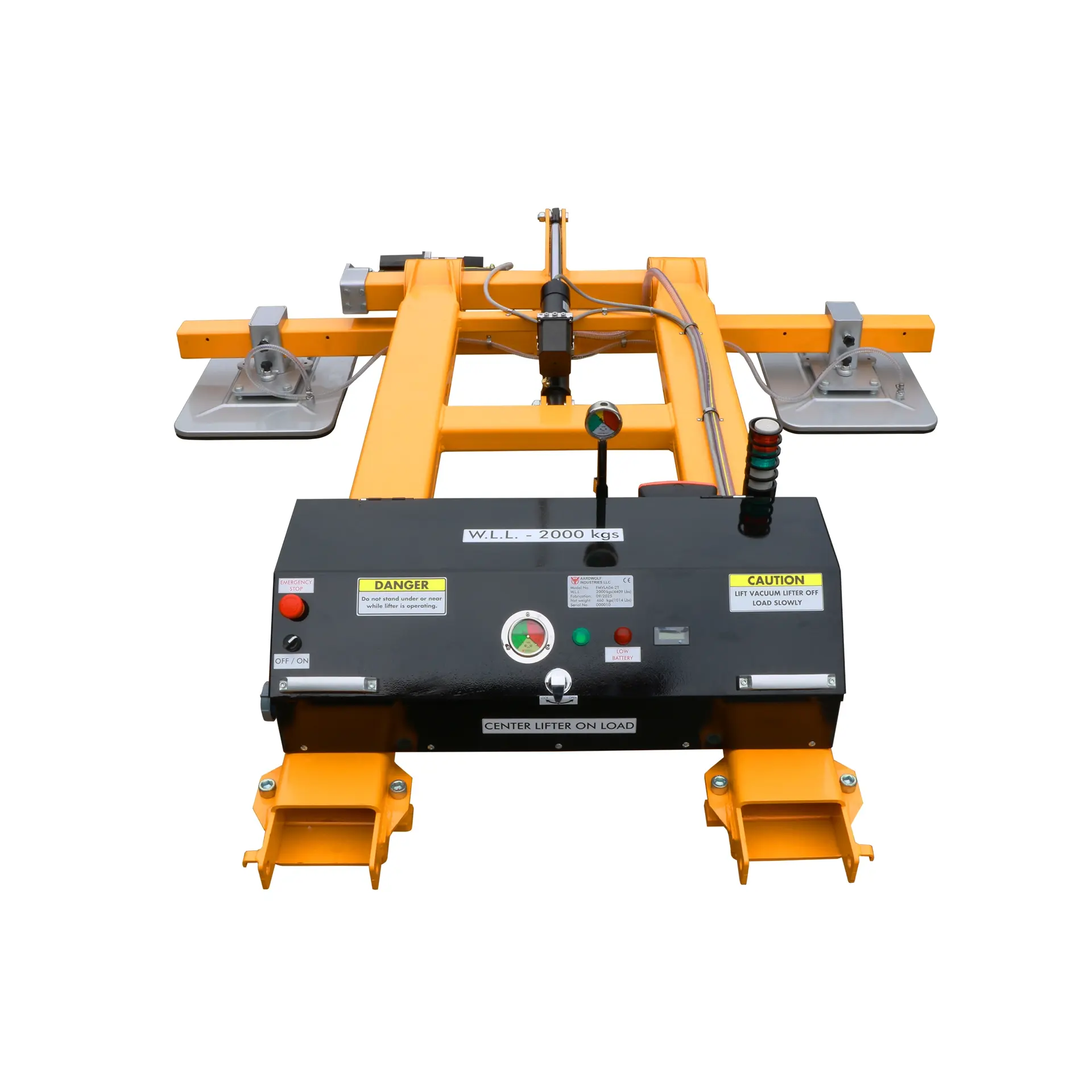 Aardwolf FMVLA04-2T Fork-Mounted Vacuum Lifter for large panel handling